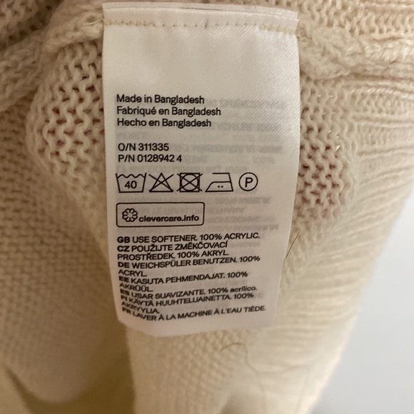 H&M cowl neck sweater dress size L NWT - Picture 4 of 5